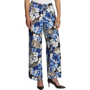 Calvin Klein Women's Floral-Print Wide Leg Pants